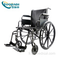 Fauteuil roulant manuel pliable économique avec cadre chromé